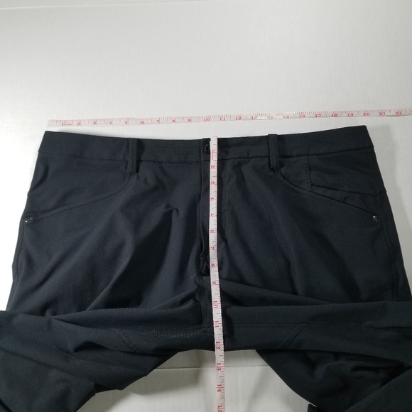 Lululemon ABC Pants Black 40x29 (Act 38x29) Warpstreme Chinos Flat Front 29" - Picture 8 of 10